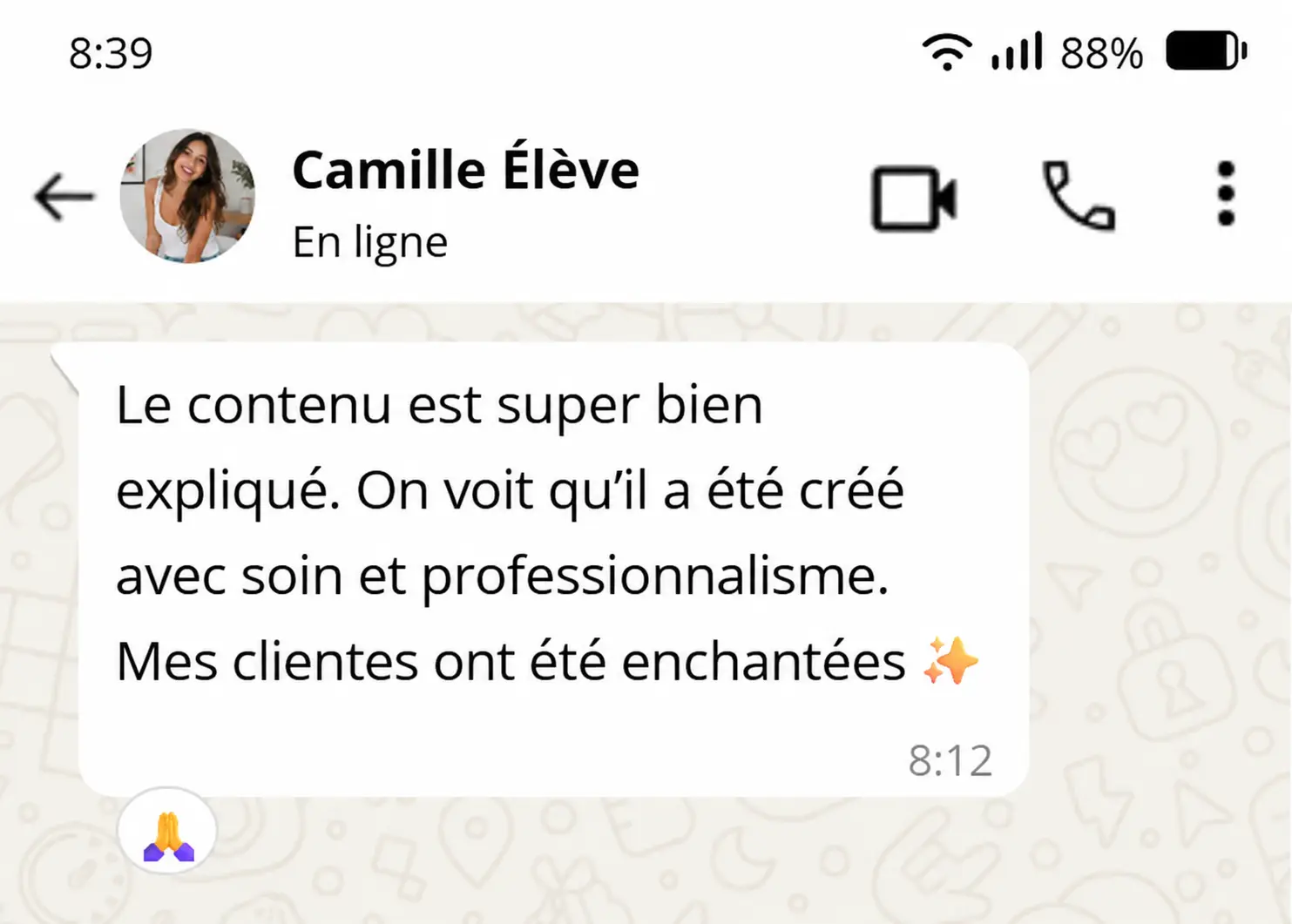 Témoignage client 1